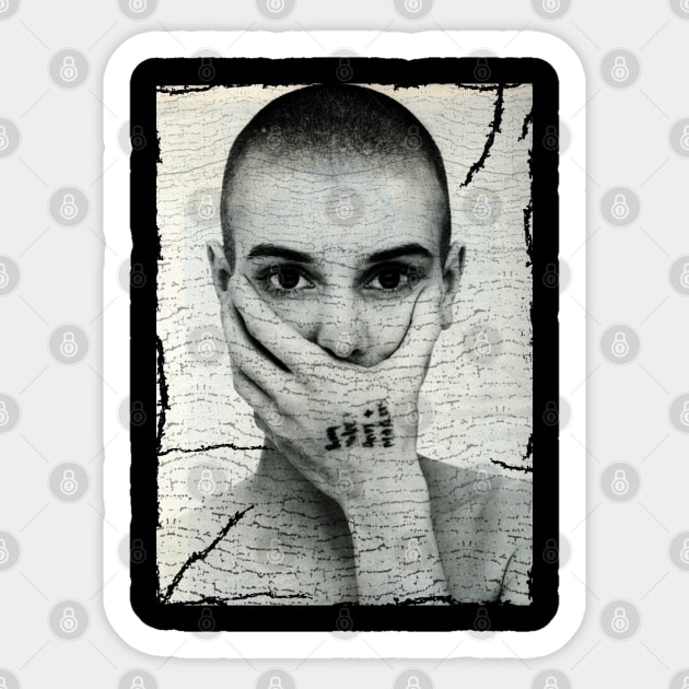 Sinead O'Connor Vintage Sticker by gulymaiden